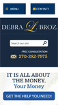 Mobile Screenshot of debrabrozlaw.com